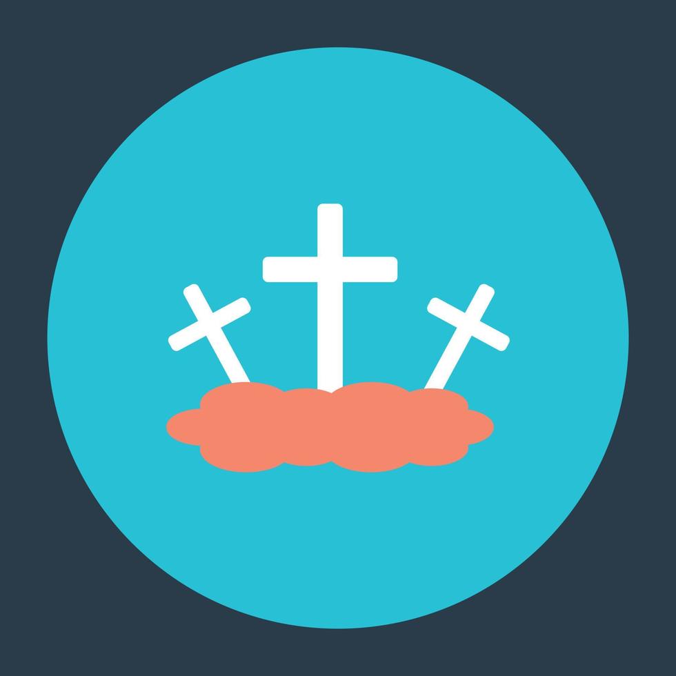 Halloween Graveyard Concept vector