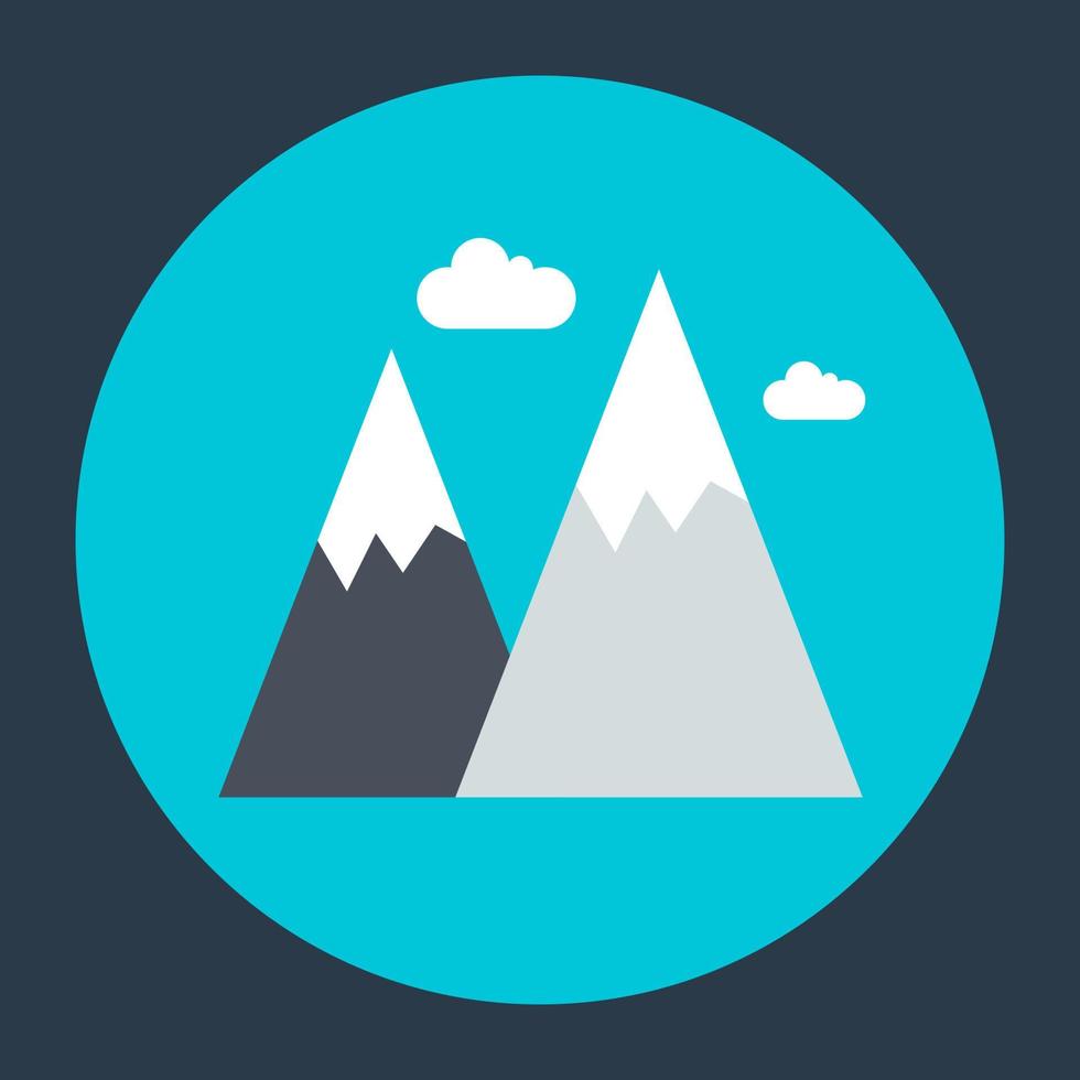 Snowy Peaks Concepts vector