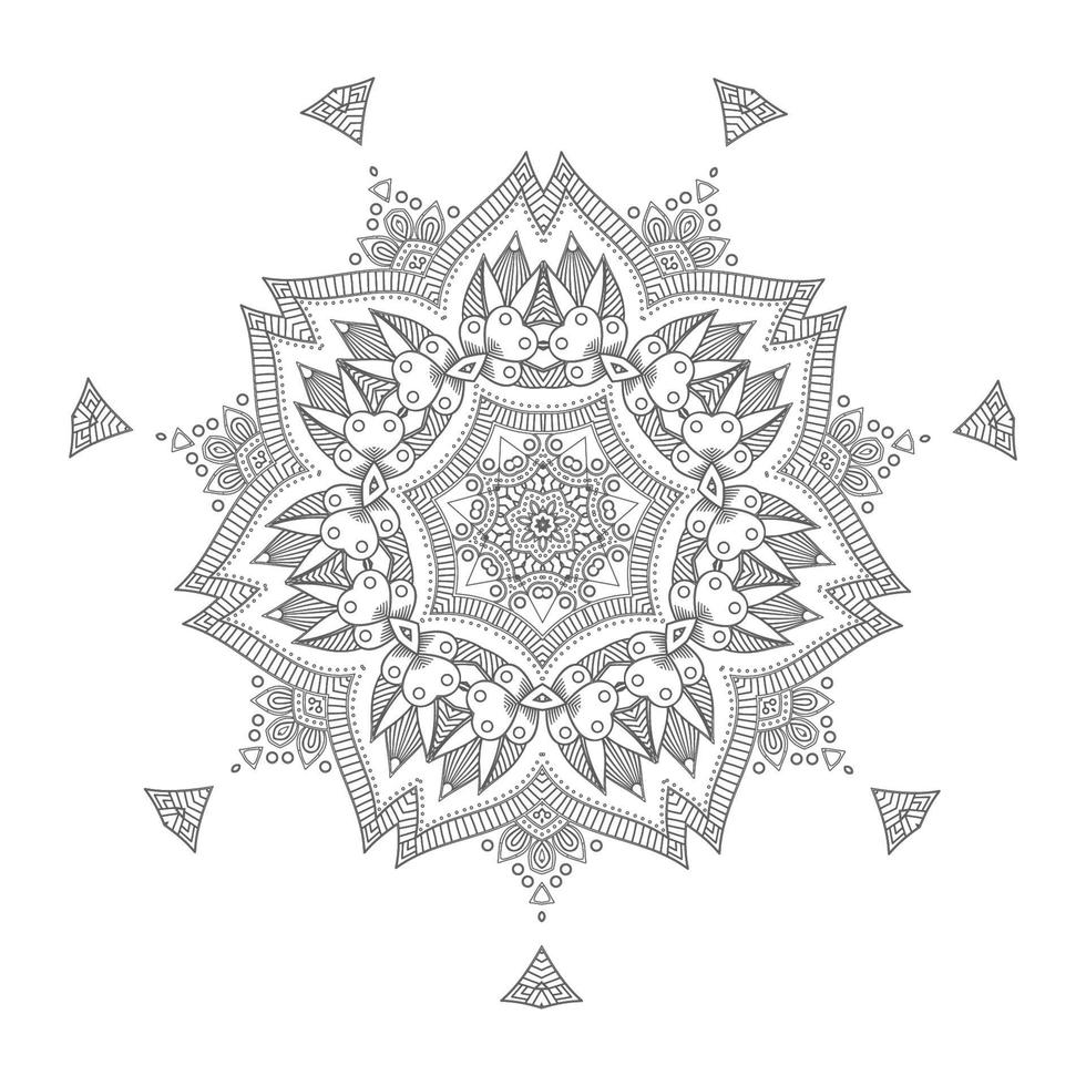 hermoso vector de mandala para el diseño