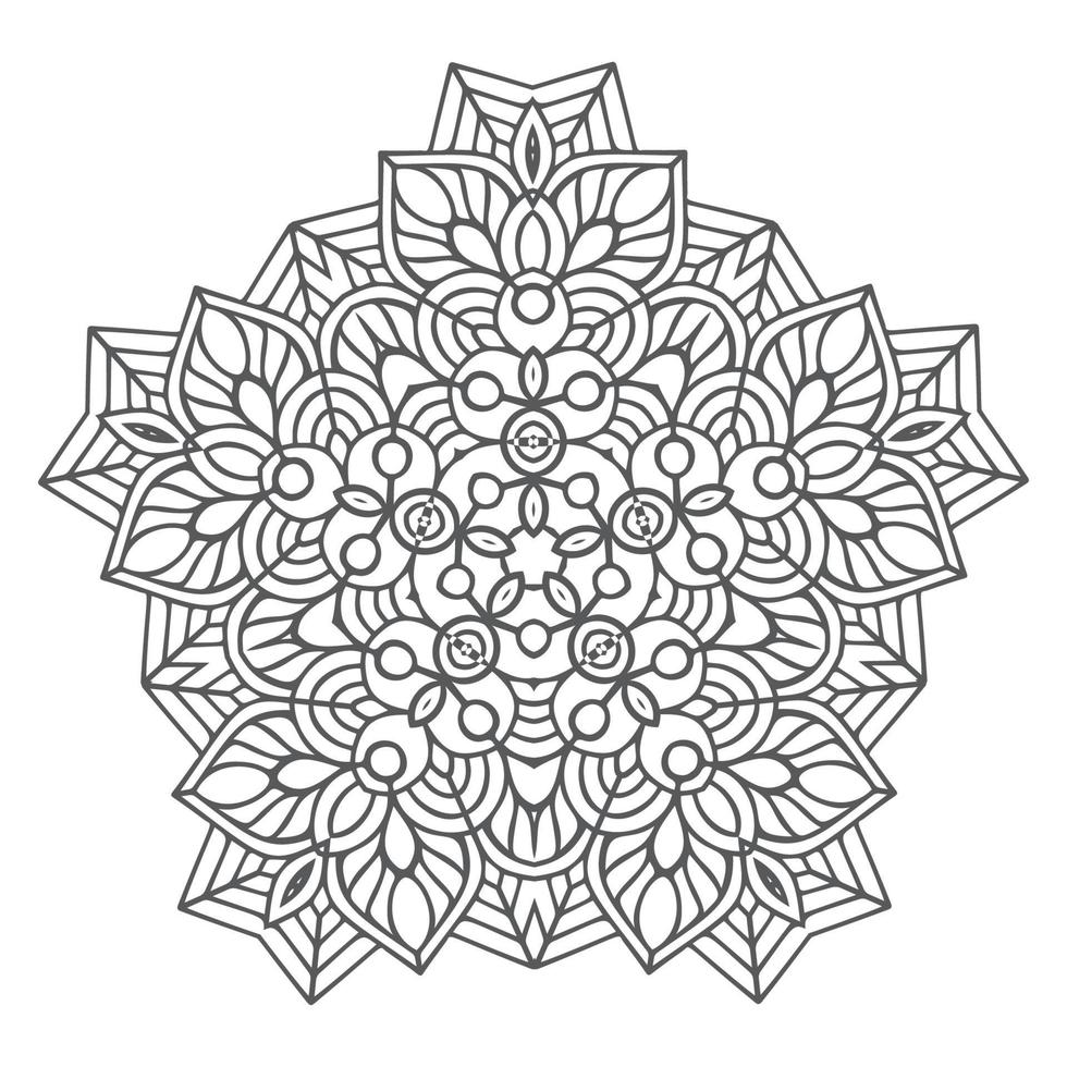 beautiful floral mandala vector for design