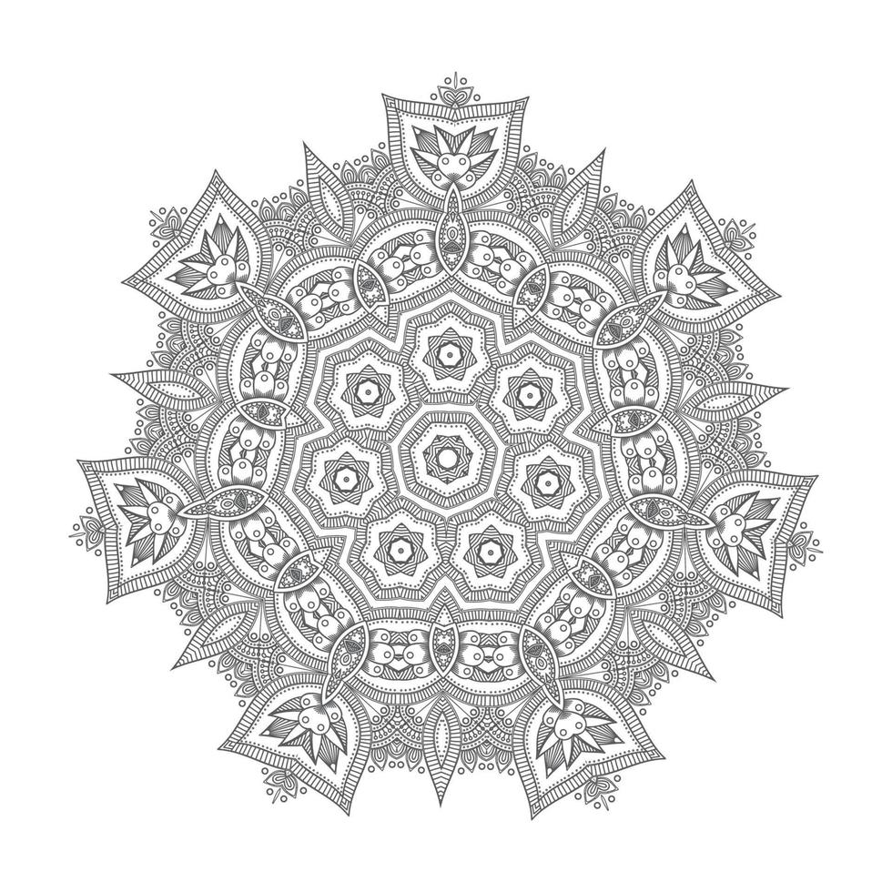 hermoso vector de mandala para el diseño