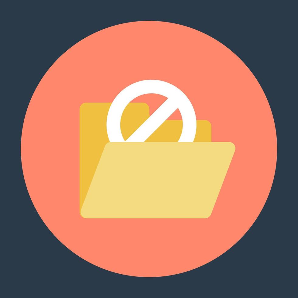 Folder Stop Concepts vector