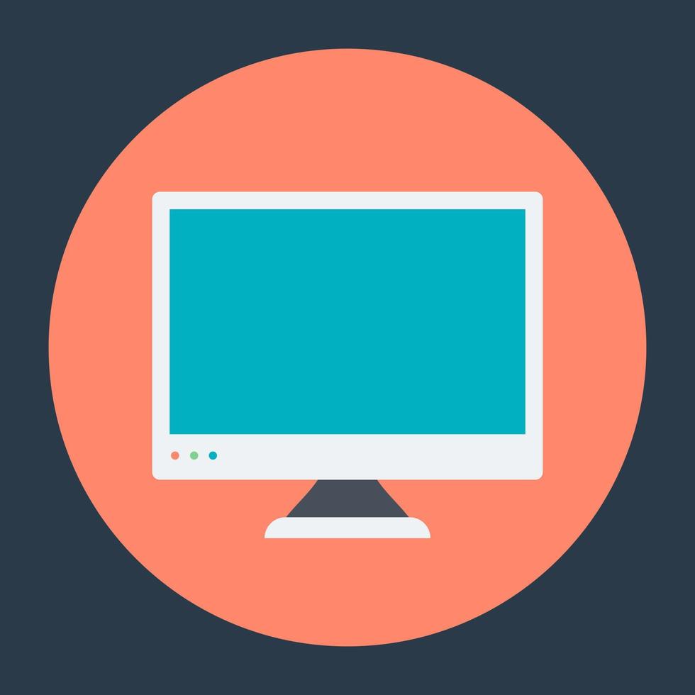 Trendy Monitor Concepts vector