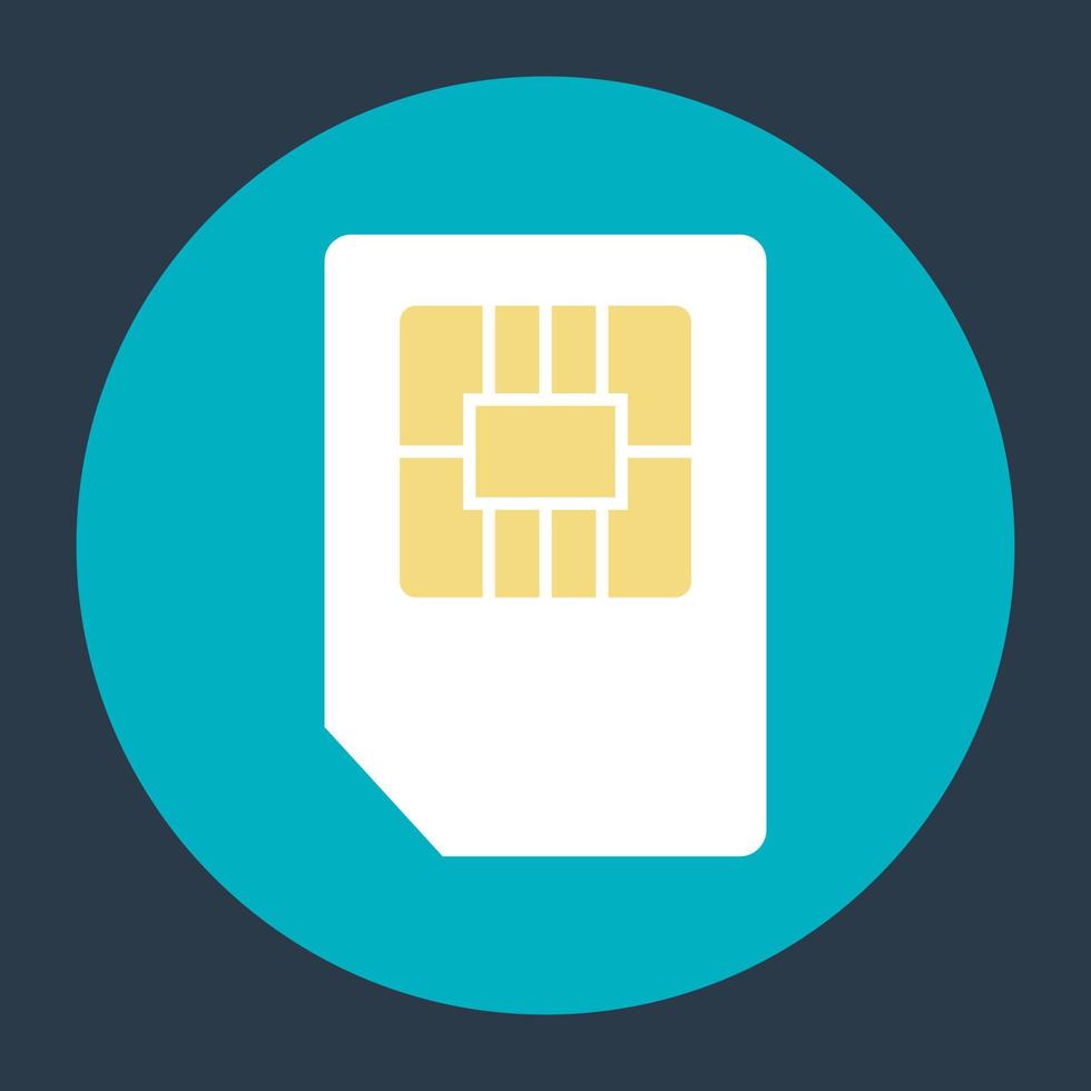 Sim Card Concepts vector