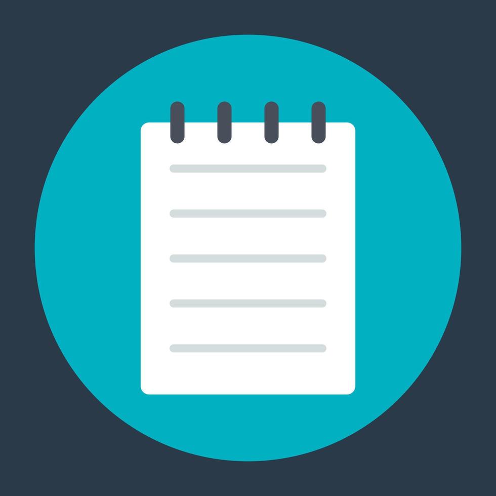 Trendy Notepad Concepts vector