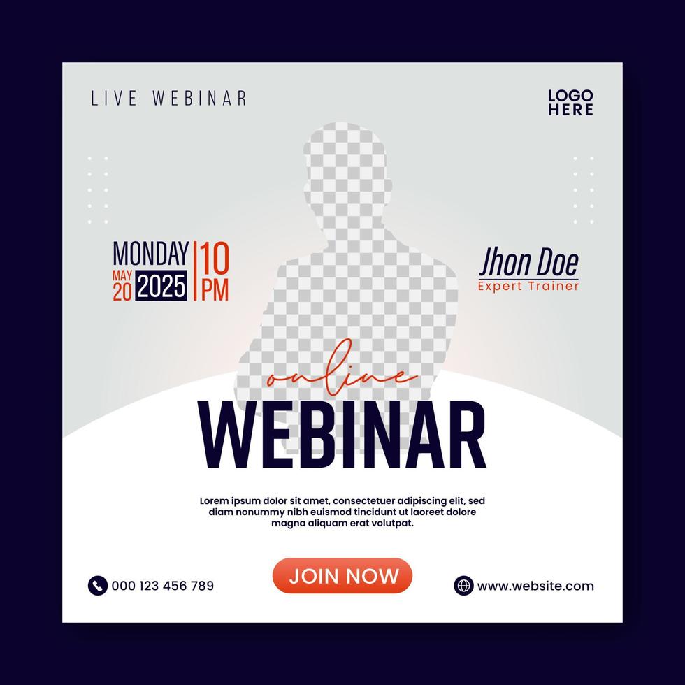 creative marketing agency social media web banner,webinar, social media template. vector eps 10.tamplate for digital marketing and business sale promo