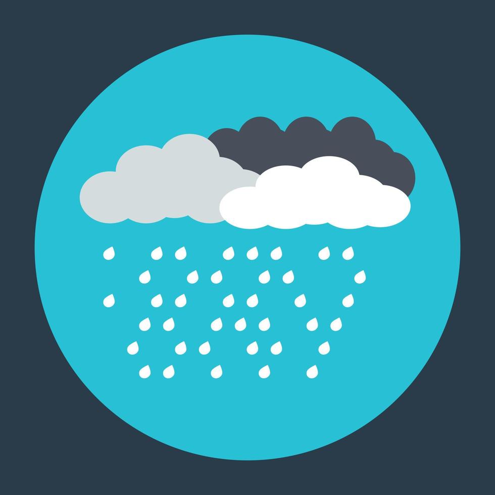 Trendy Raining Concepts vector