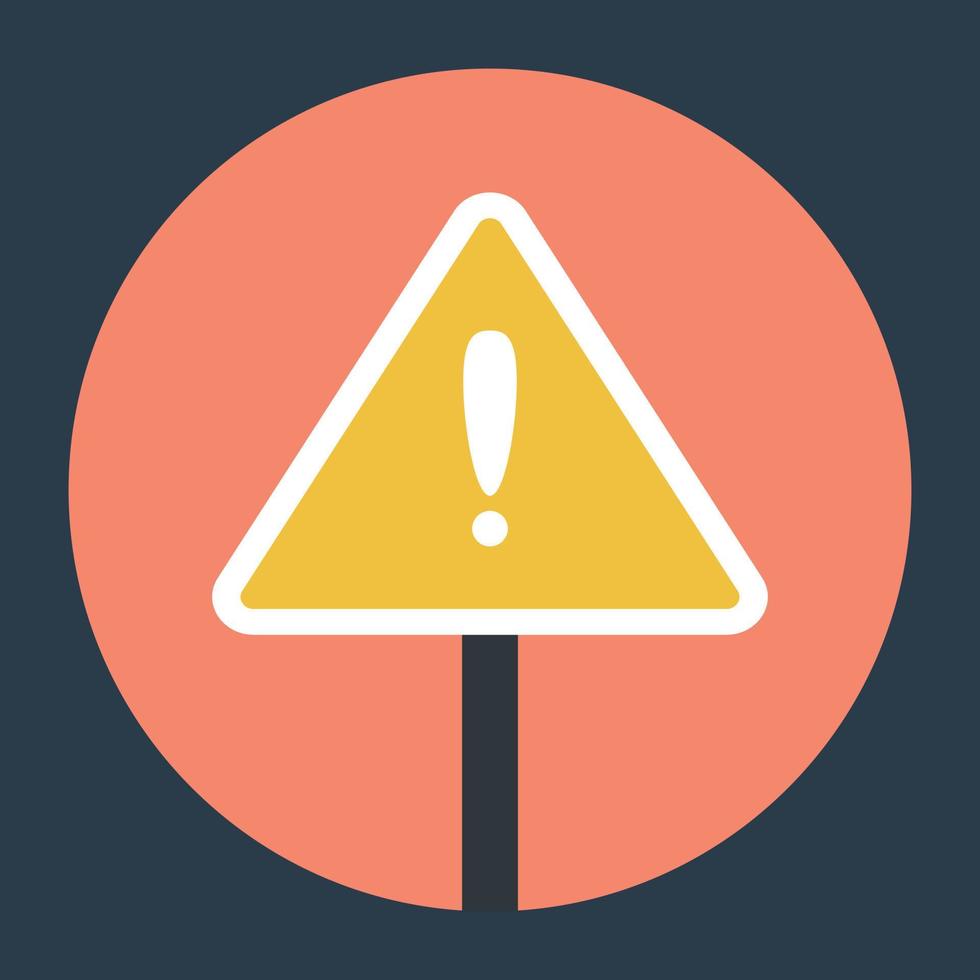 Trendy Warning Concepts vector