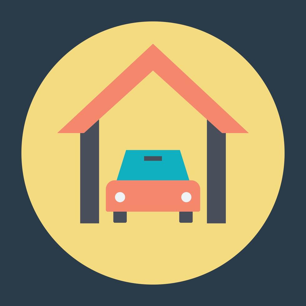 Car Garage Concepts vector