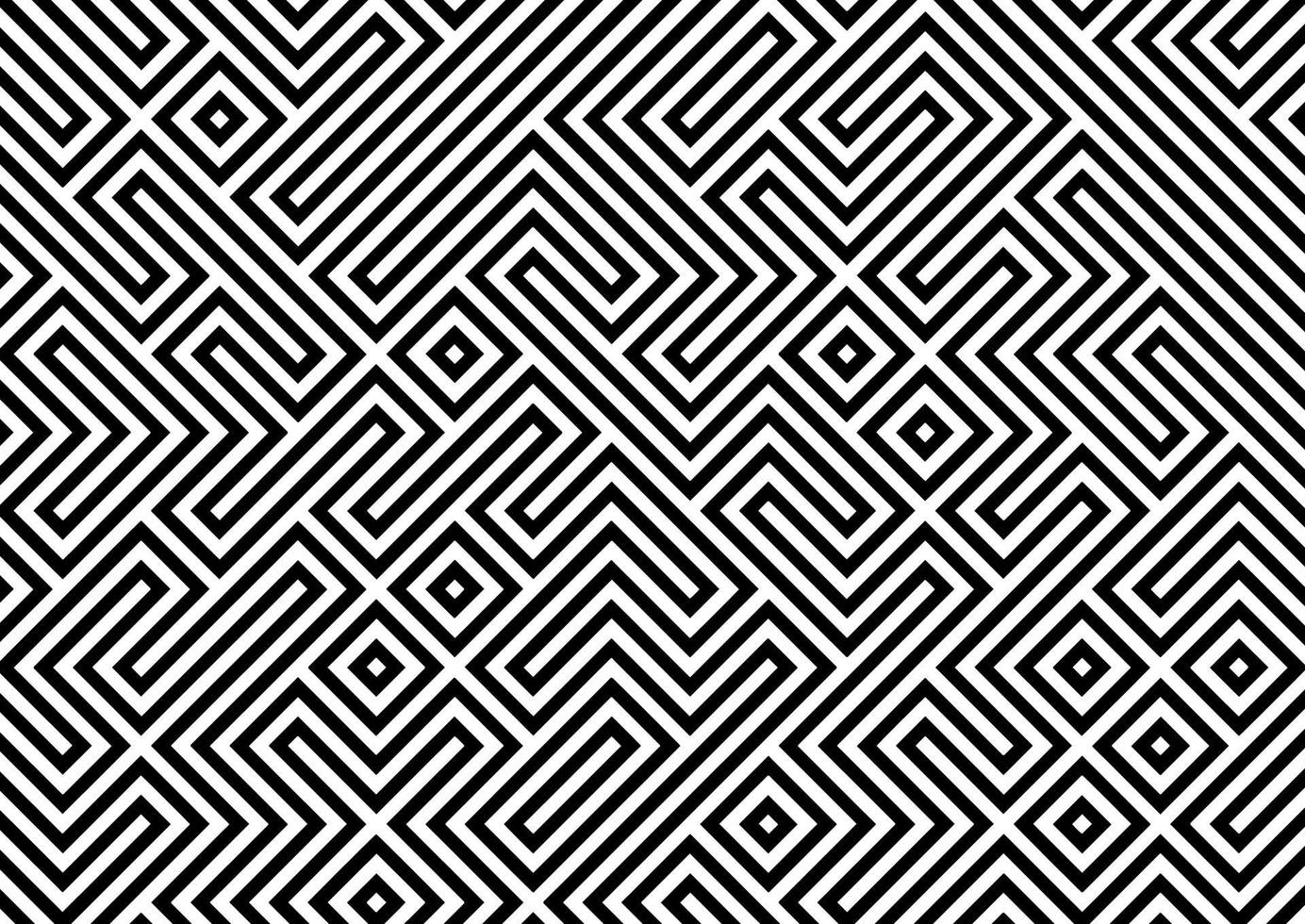 retro geometric background in black and white vector