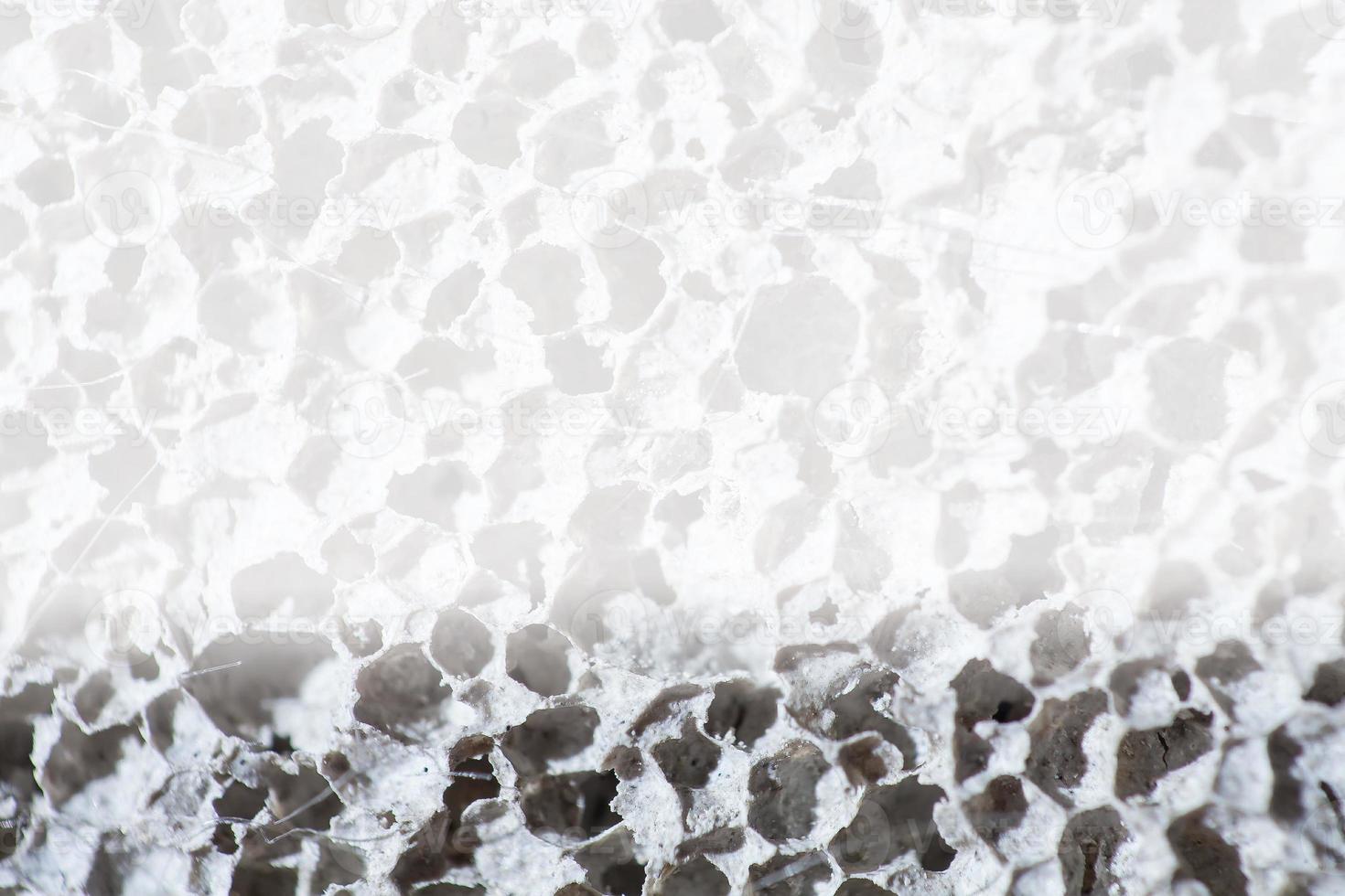 Foam concrete blocks wall closeup. Lightweight construction brick. Lightweight foamed gypsum block. photo