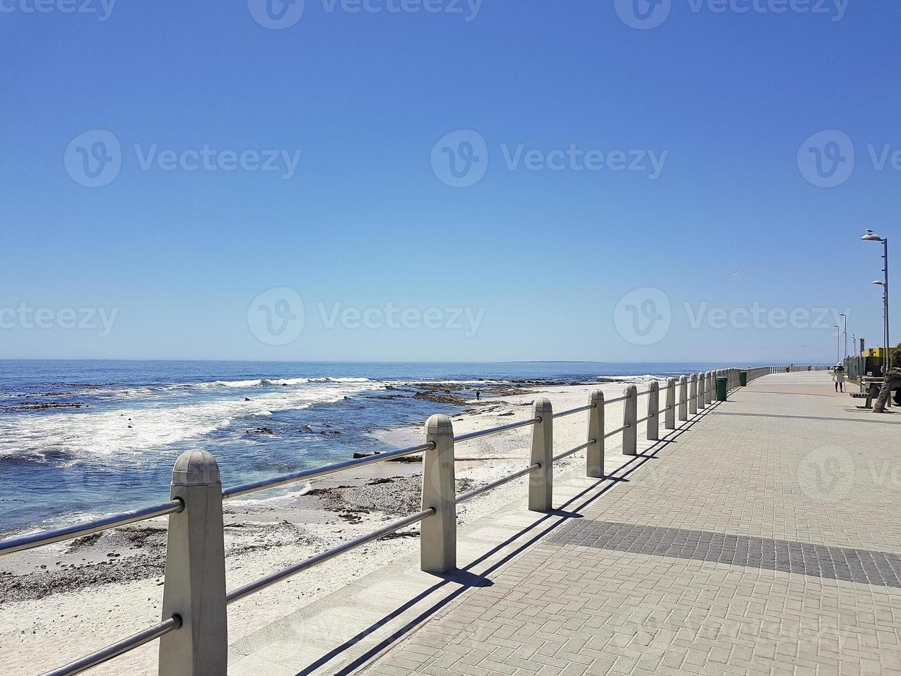 Sea Point beach promenade in Cape Town South Africa. photo