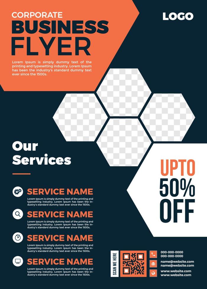 Modern Corporate Business Flyer vector