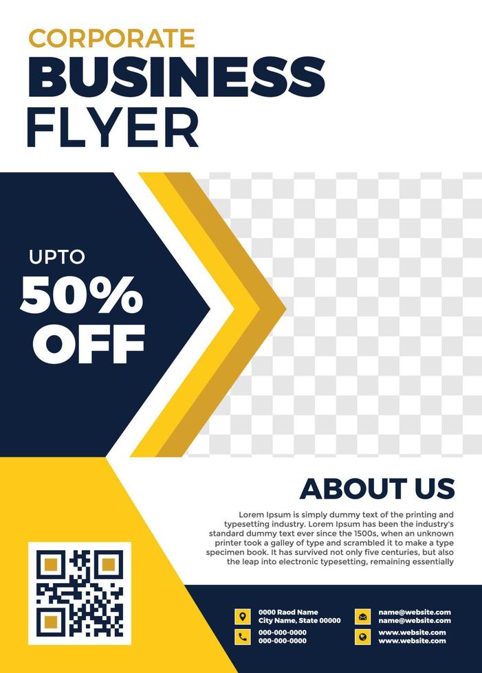 Modern Corporate Business Flyer vector