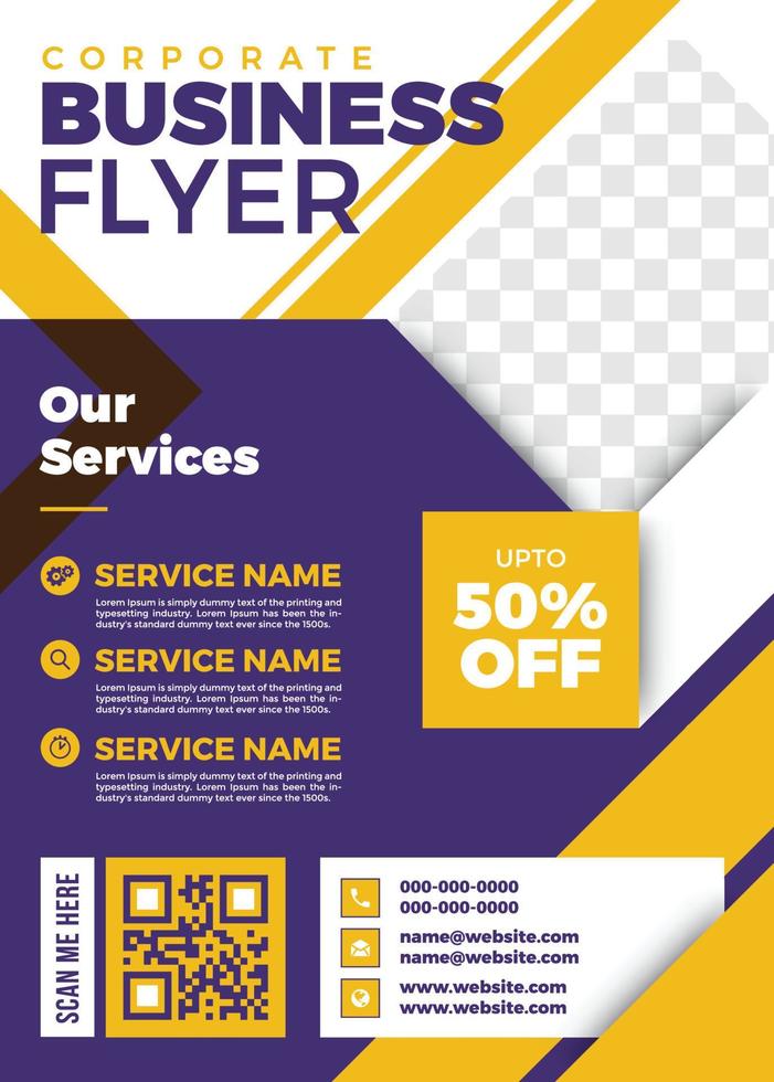 Modern Corporate Business Flyer vector