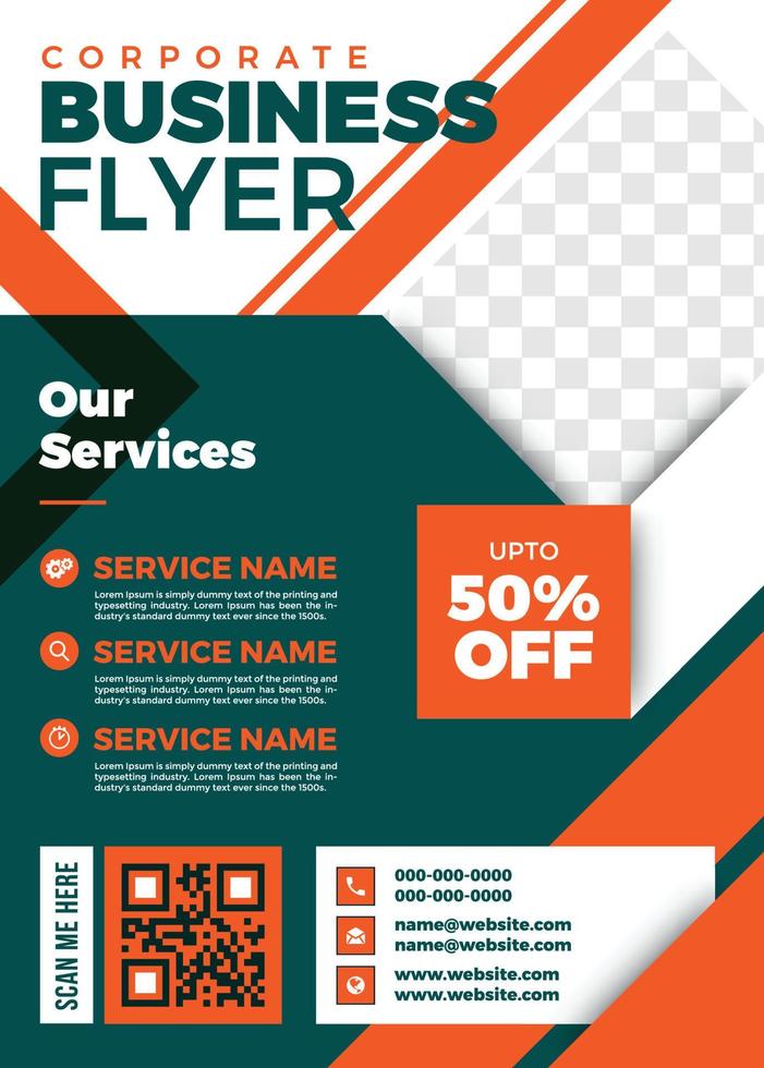 Modern Corporate Business Flyer vector