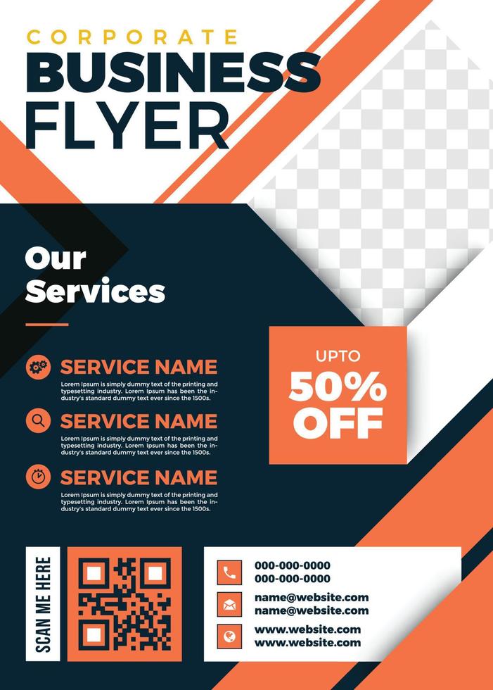 Modern Corporate Business Flyer vector