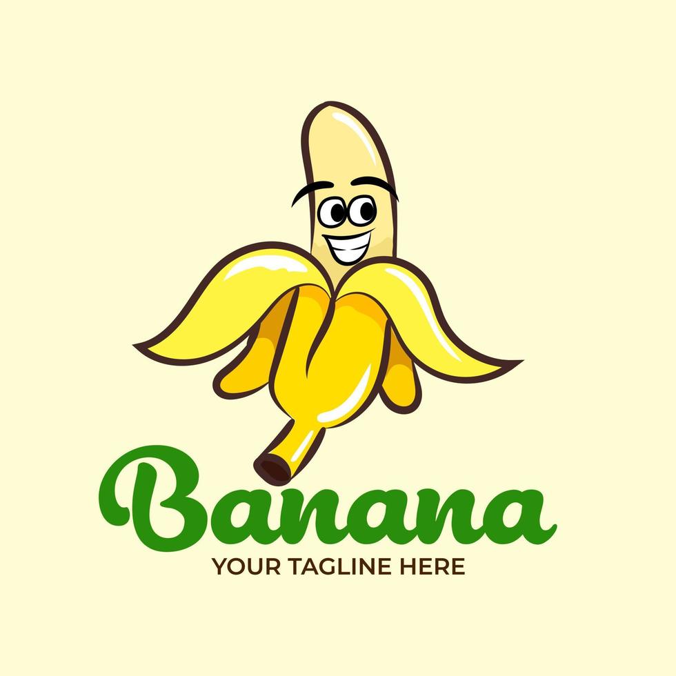 banana cartoon illustration vector