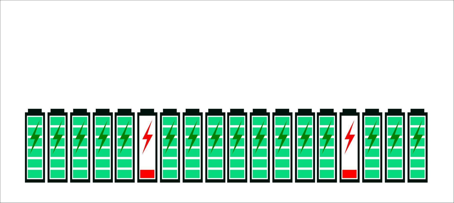 Vector design of burnout or worn out or exhausted battery.