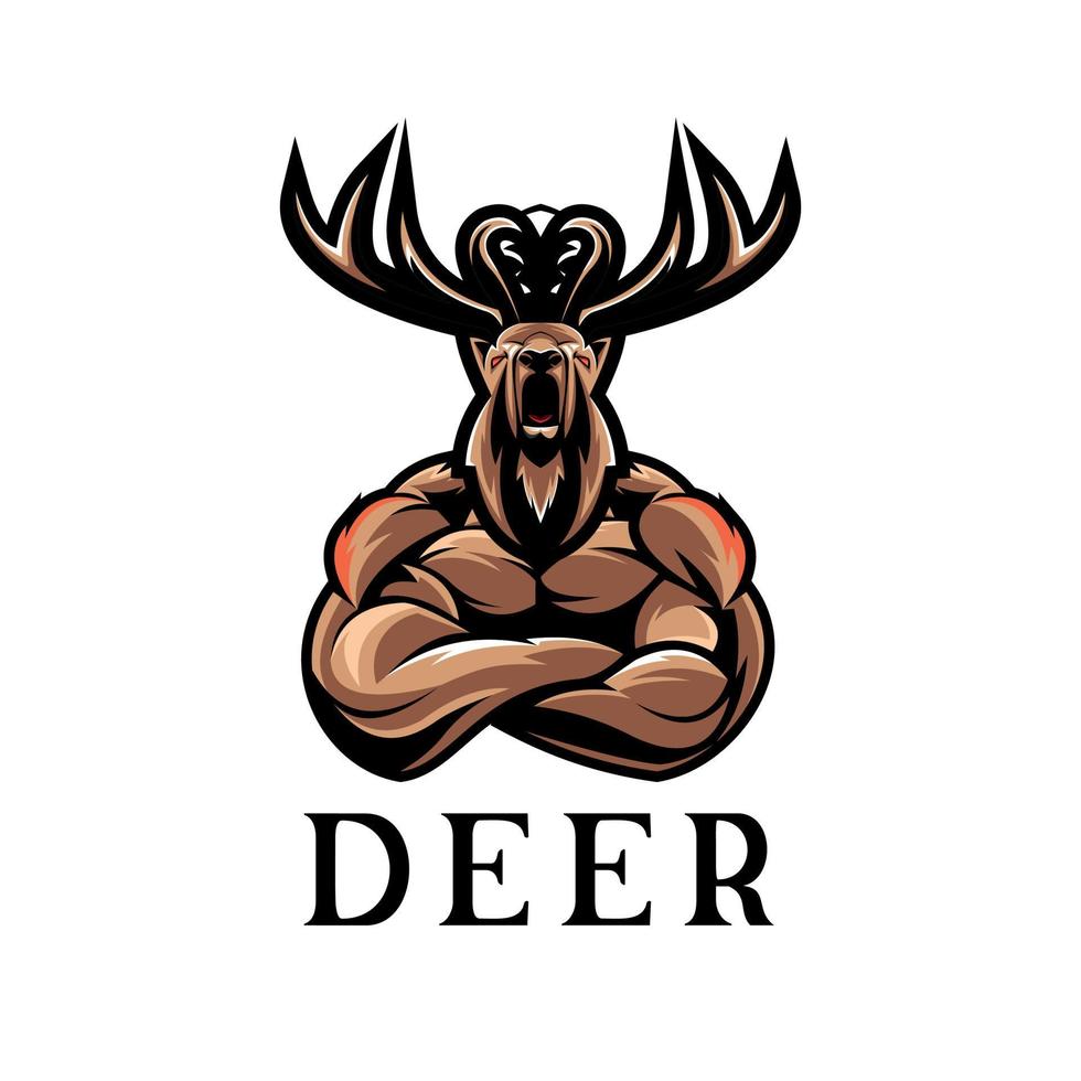 Deer Mascot Logo vector