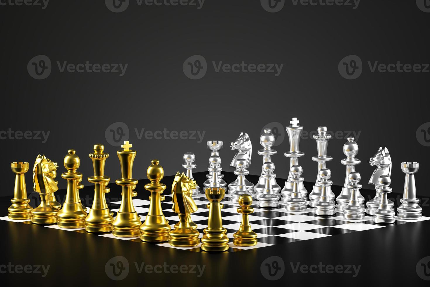 Chess board game The pieces are colorful with Ukraine and Russian designs,  reflecting the international political game. 3D rendering 6425817 Stock  Photo at Vecteezy