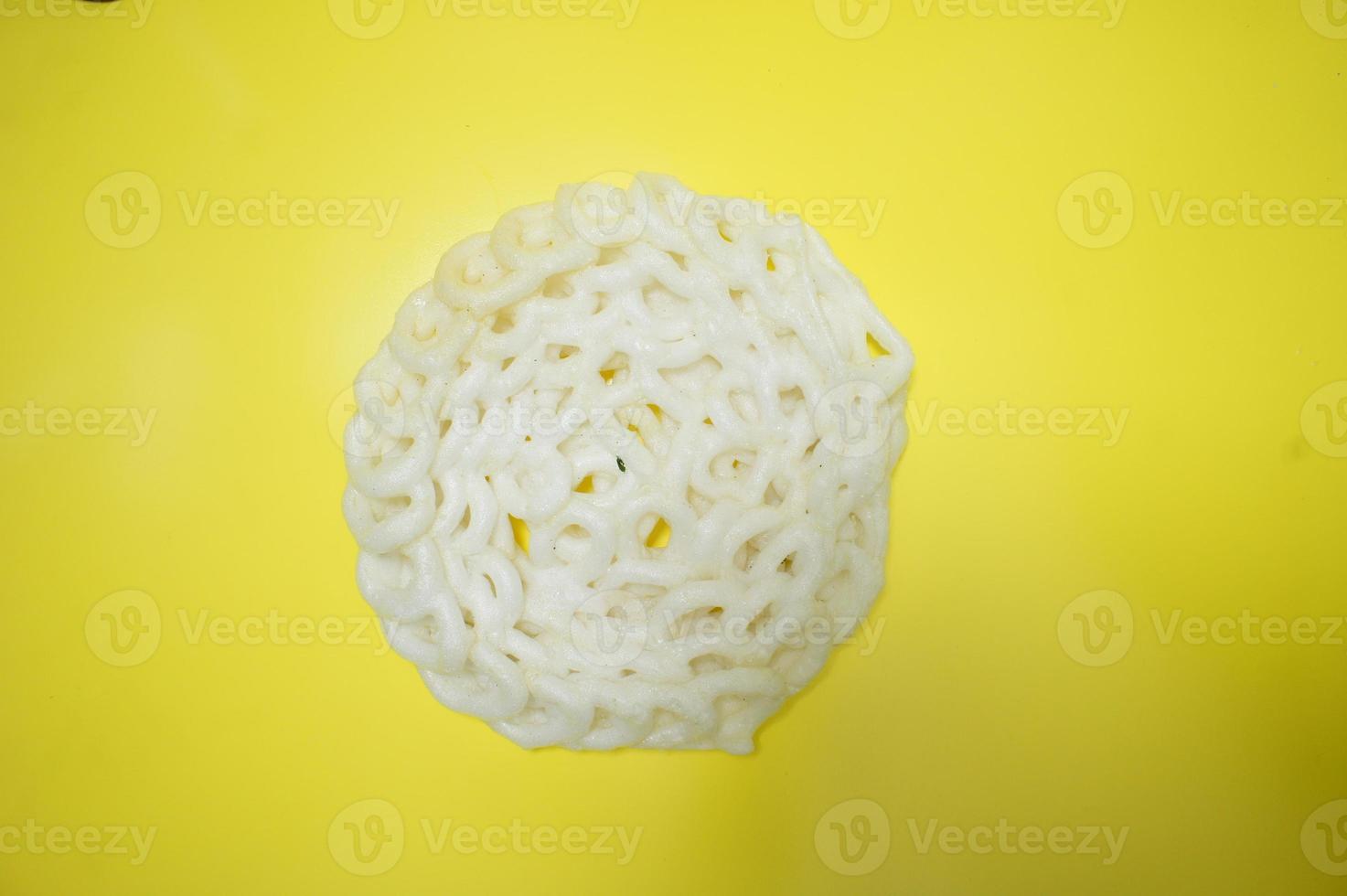 Kerupuk Crackers are a type of snack native to Indonesia which are generally made from tapioca flour dough photo