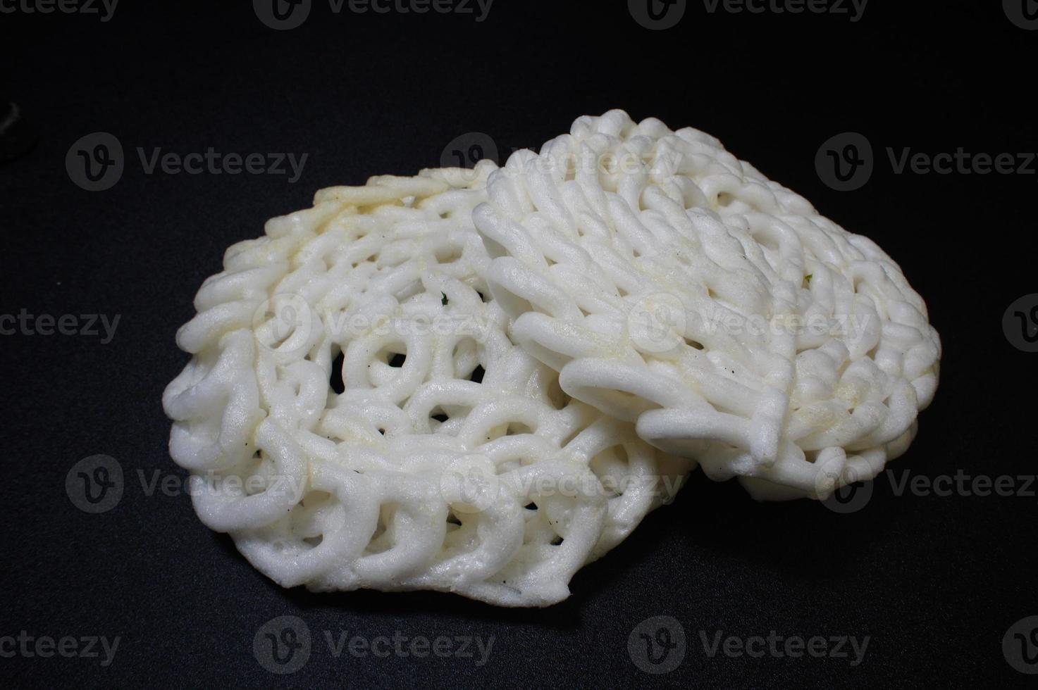 Kerupuk Crackers are a type of snack native to Indonesia which are generally made from tapioca flour dough photo