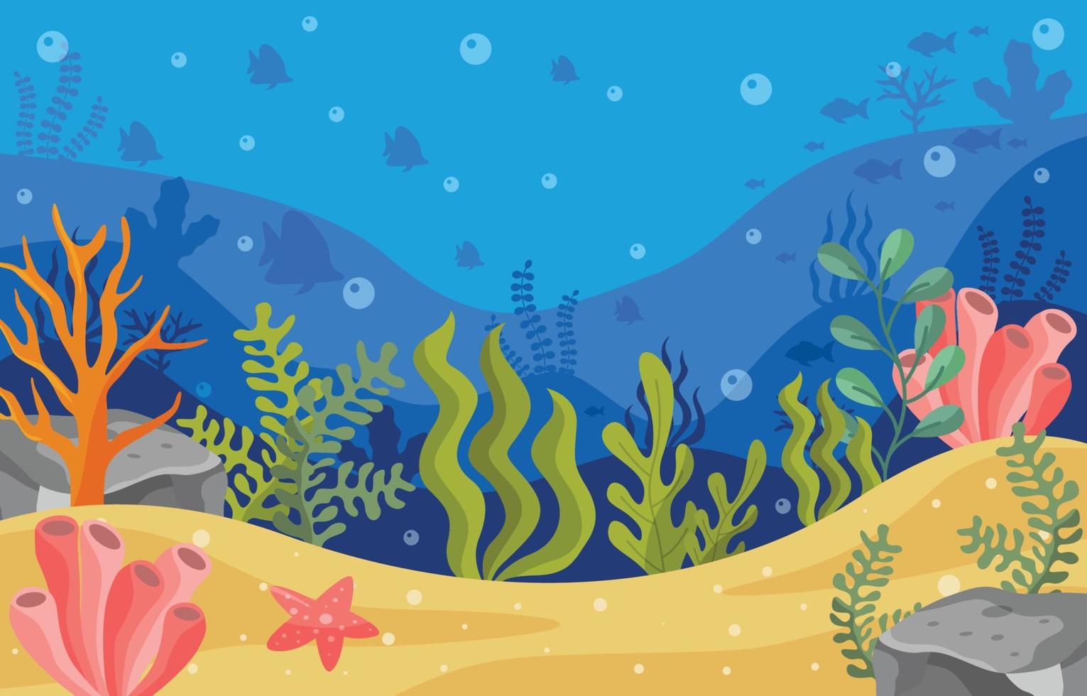 Under the Ocean Background vector