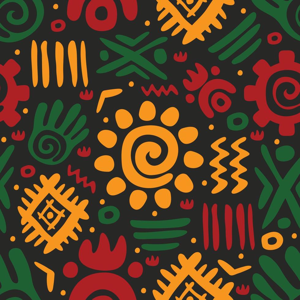 Pan African Seamless Background vector