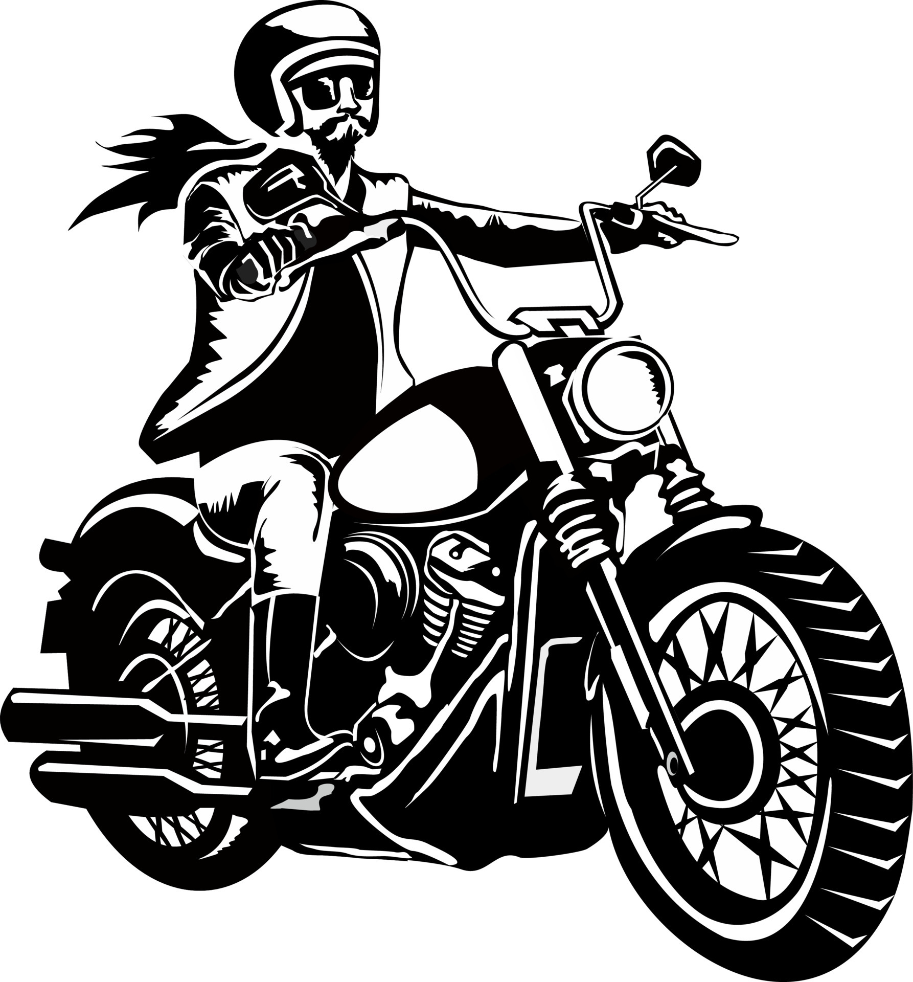 Motorcycle Rider Logo Vector Art, Icons, and Graphics for Free Download