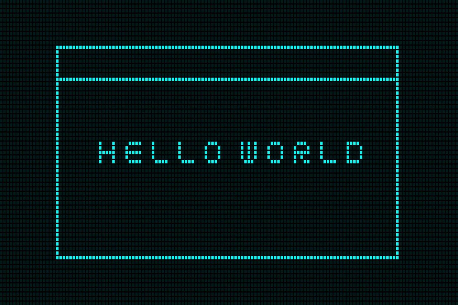 Hello World is a simple word for programmer's first programming. vector