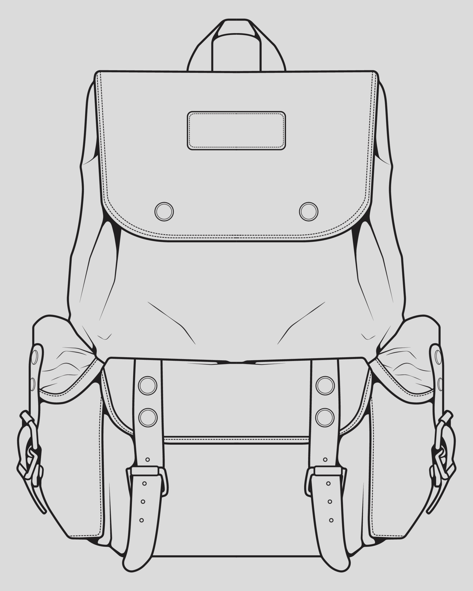 Backpack sketch  Backpack drawing, Drawing bag, Drawings