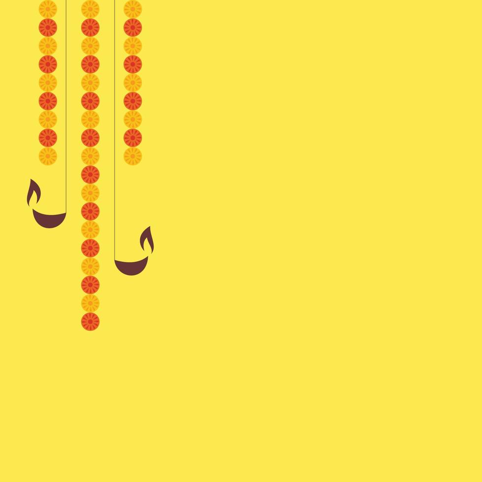 Indian Festival Greeting Background Template. vector