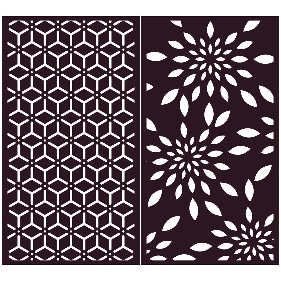 Laser and Cnc Router Cutting Design Vector. vector