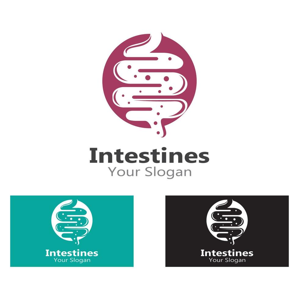 Intestine human Logo Collections Intestine Organ medical vector