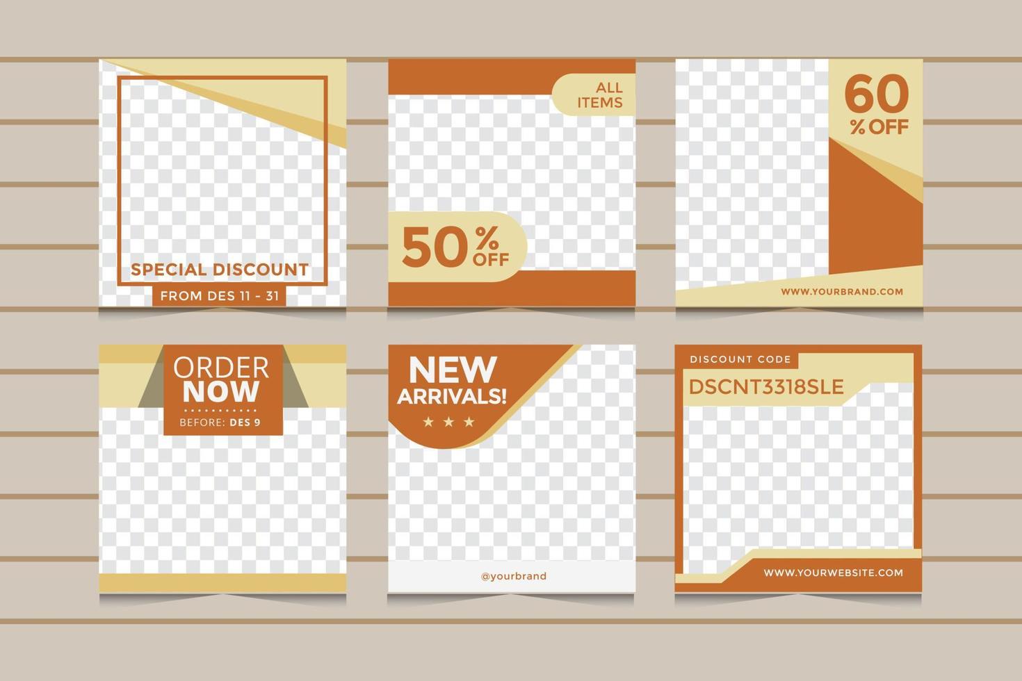 Social Media Post Template vector