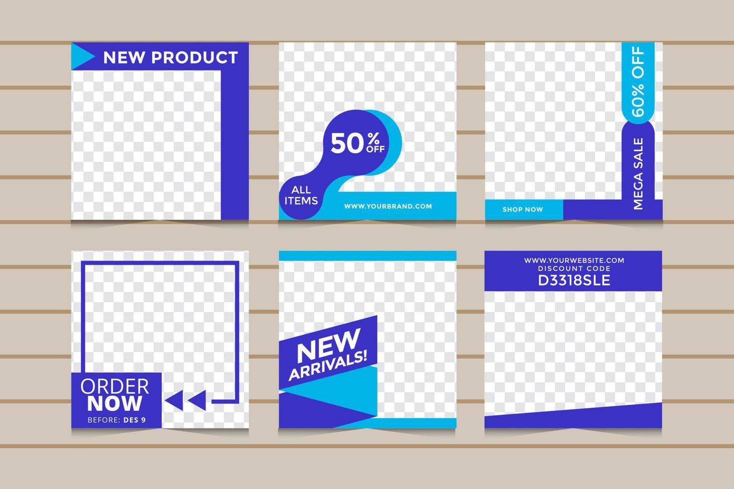 Social Media Post Template vector