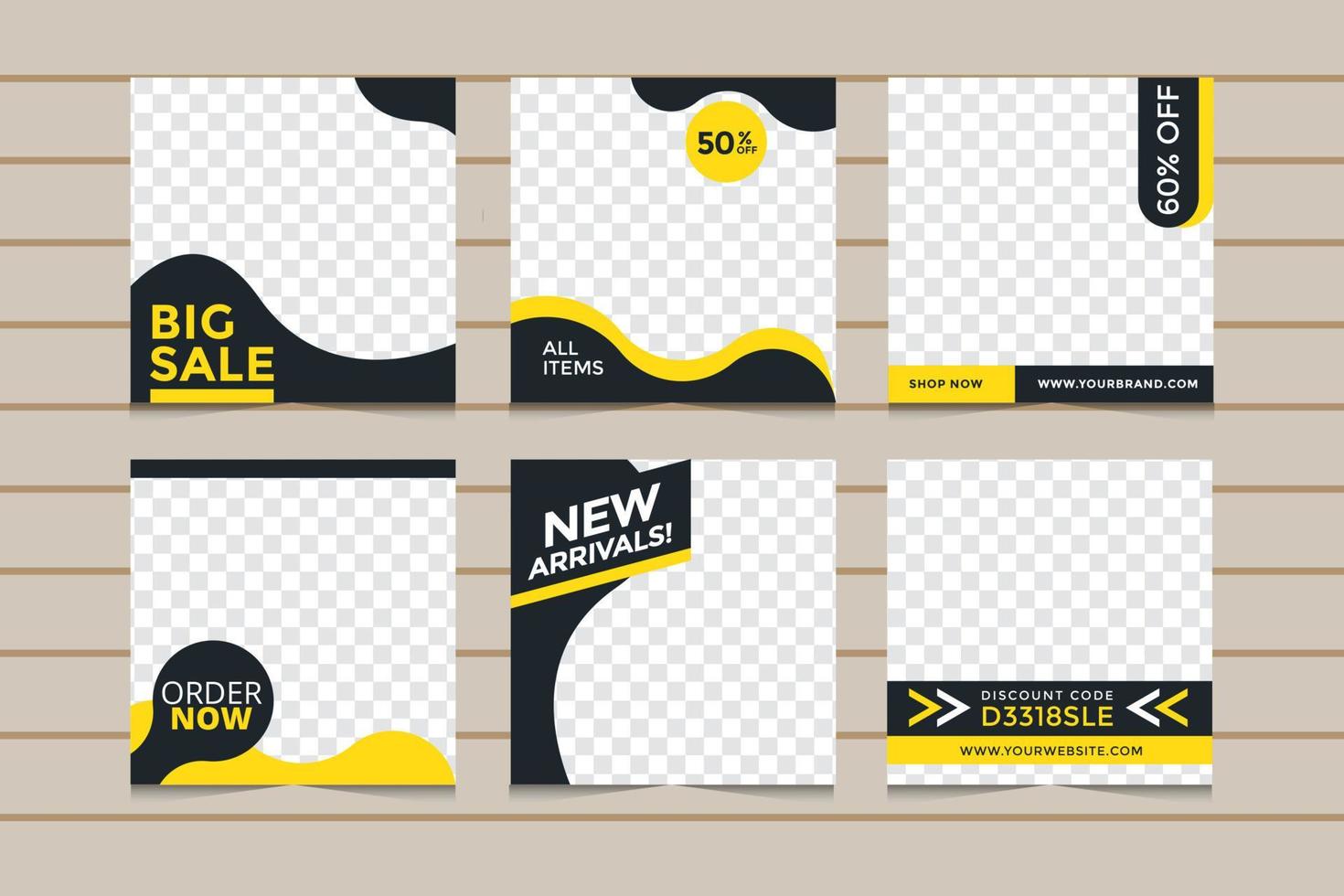 Social Media Post Template vector