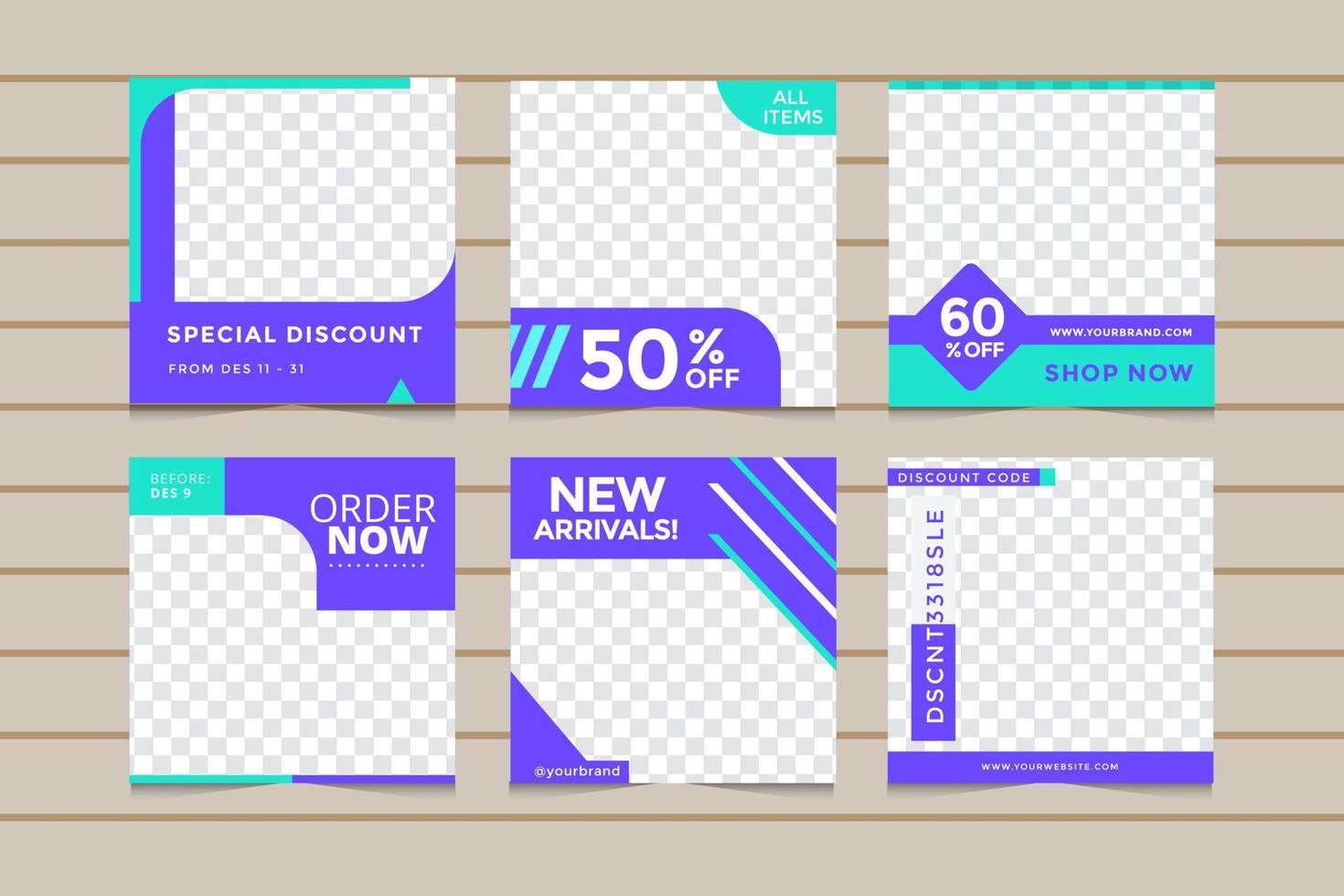 Social Media Post Template vector