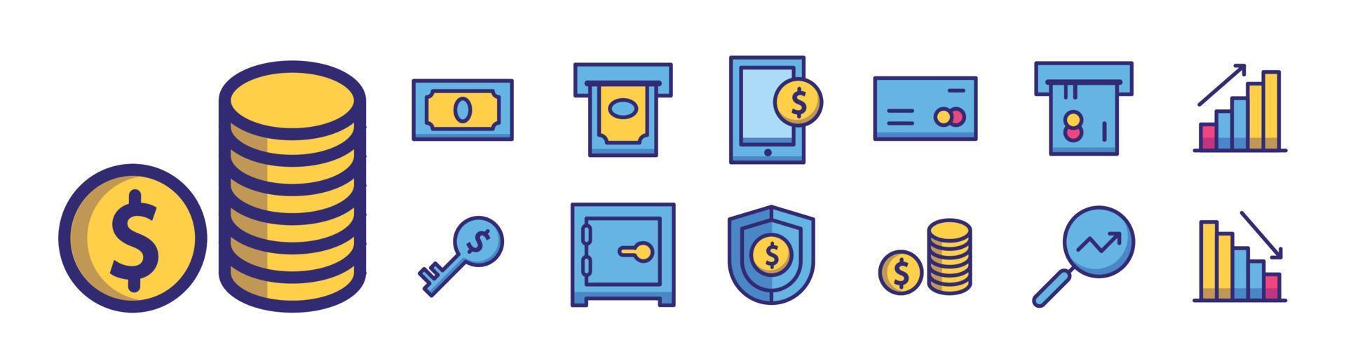 Finance Icon Set vector
