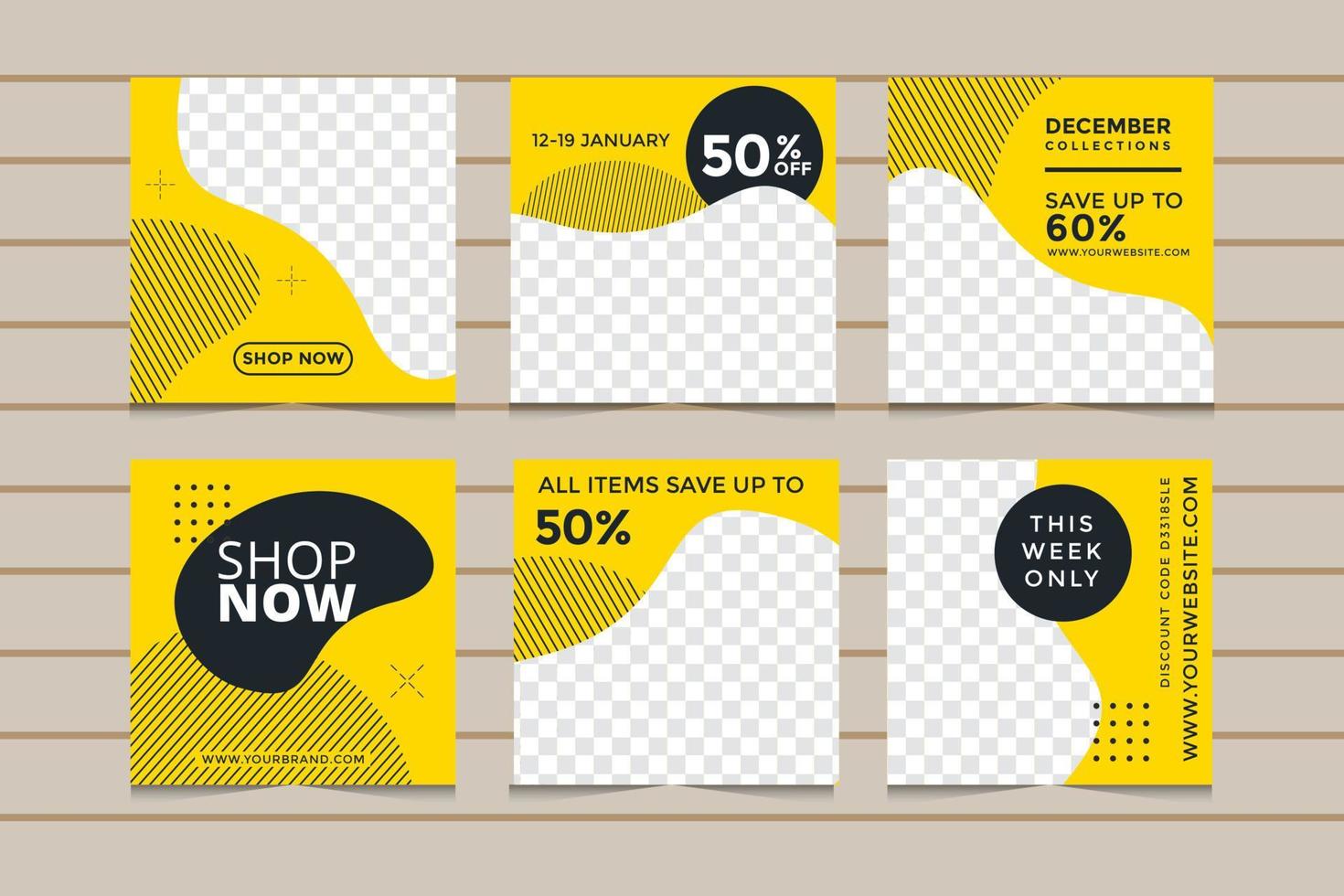 Social Media Template vector