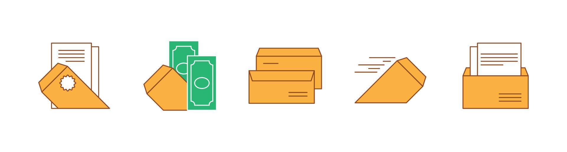 Envelope Icon Set vector
