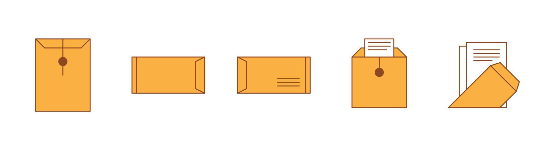 Envelope Icon Set vector