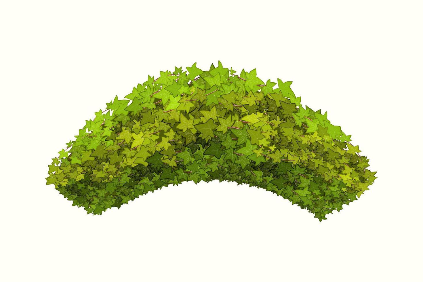 Vector illustration of green bushes.