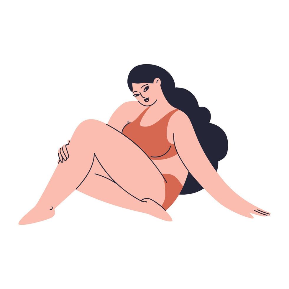 https://static.vecteezy.com/system/resources/previews/006/427/372/non_2x/cartoon-young-woman-sitting-cross-legged-in-underwear-a-cute-girl-with-fluffy-wavy-hair-poses-flirty-in-a-trendy-swimsuit-the-stock-illustration-isolated-vector.jpg