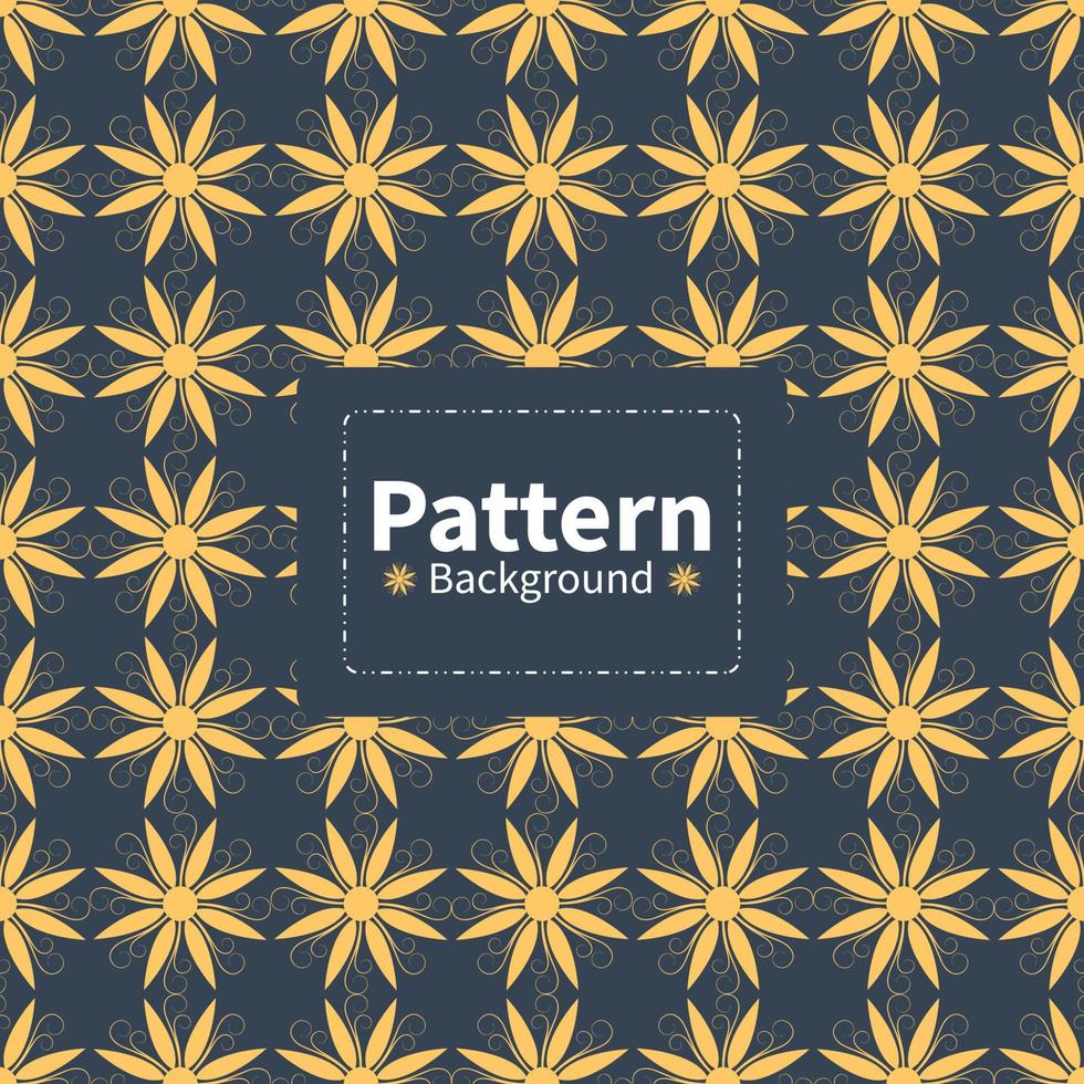 Color flower pattern background vector graphics design.
