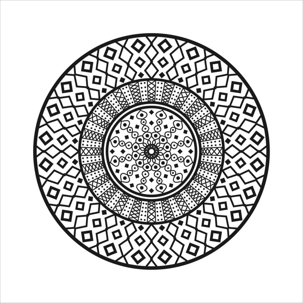 diseño de mandala elementos decorativos vintage patrón oriental gráficos dibujados a mano ilustración vectorial premium vector