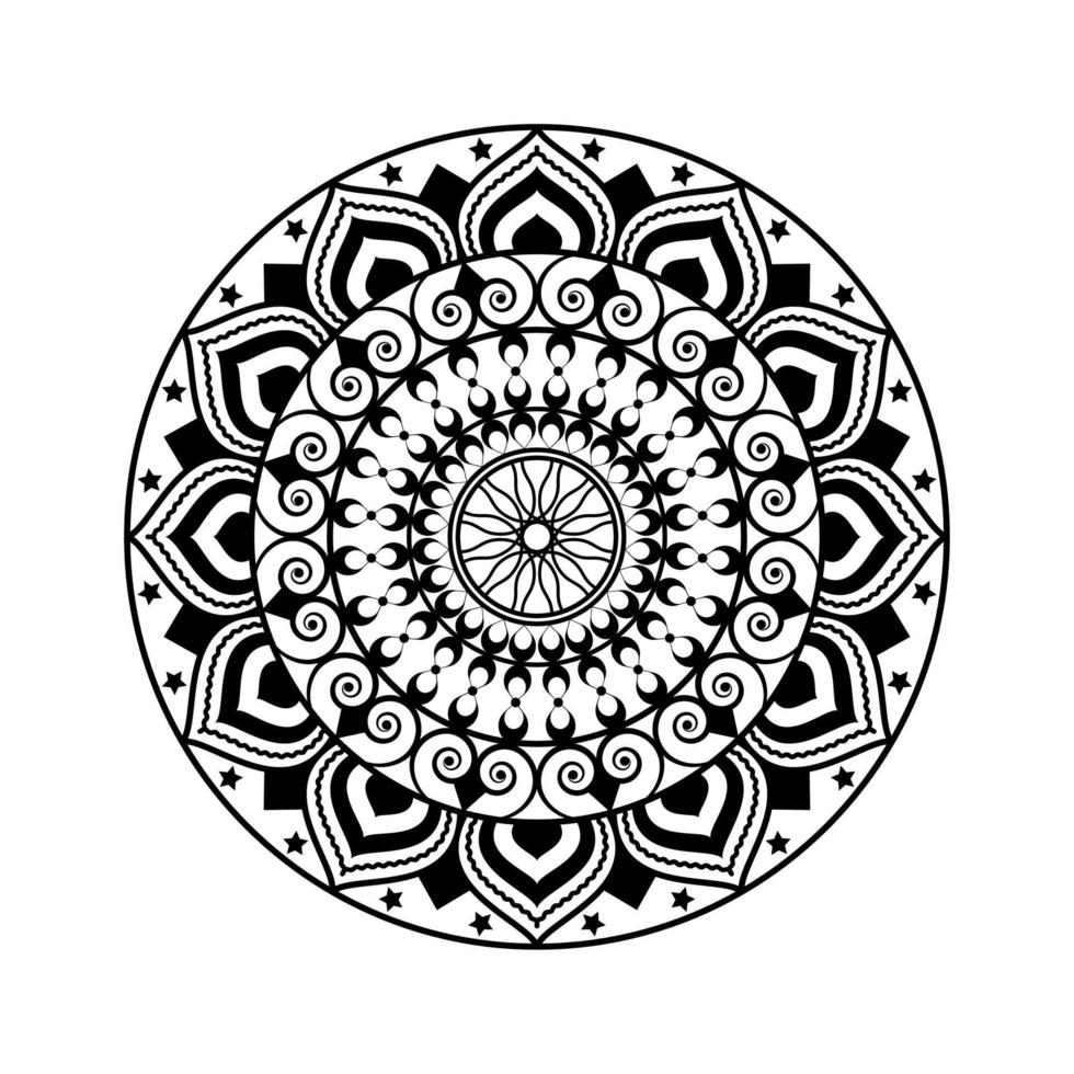 Vector mandala graphic design abstract pattern isolated on white background illustration for Premium Vector