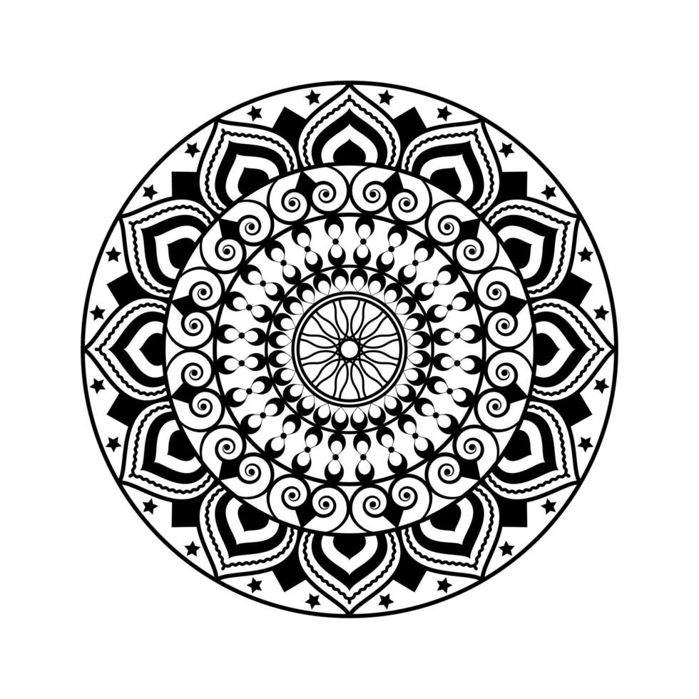 Vector mandala graphic design abstract pattern isolated on white background illustration for Premium Vector