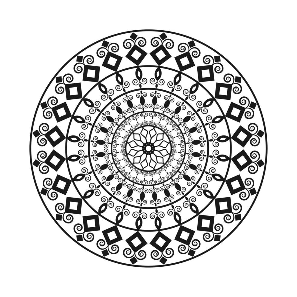 diseño de mandala elementos decorativos vintage patrón oriental gráficos dibujados a mano ilustración vectorial premium vector